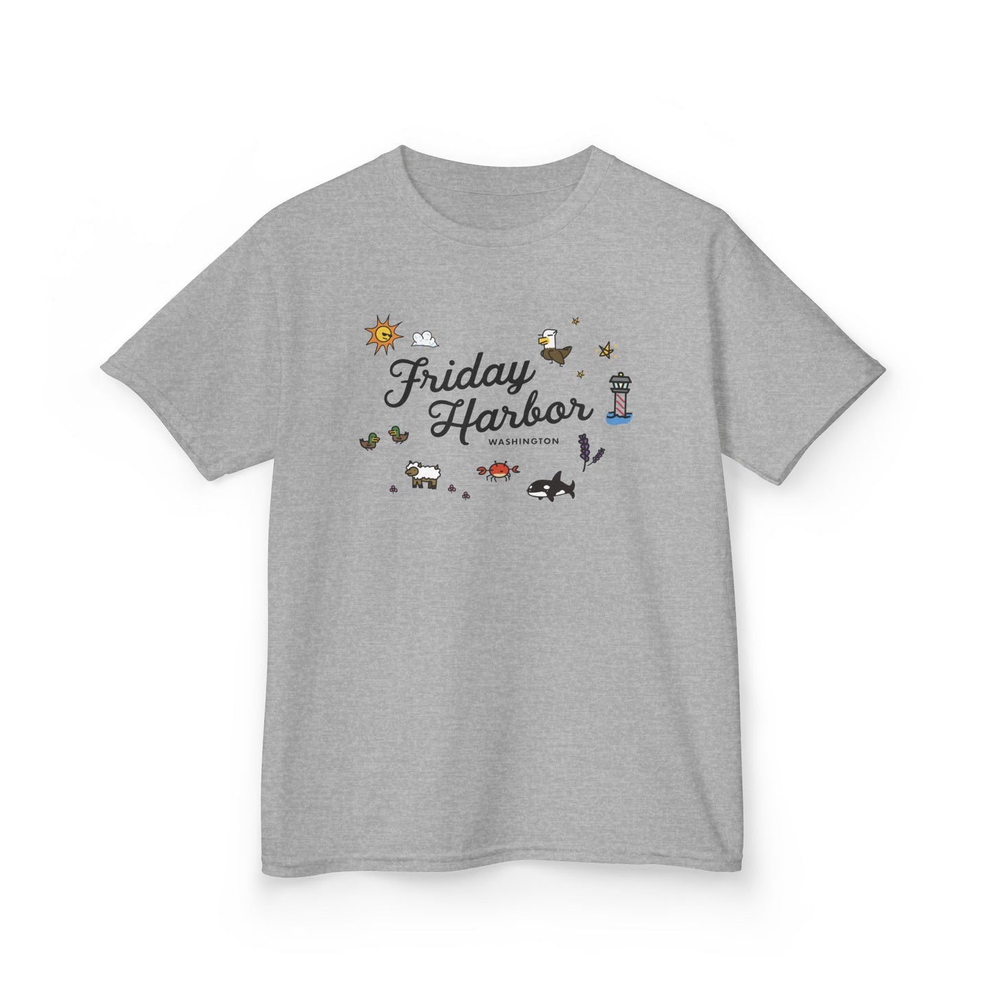 Friday Harbor Collage - Kids Heavy Cotton™ Tee