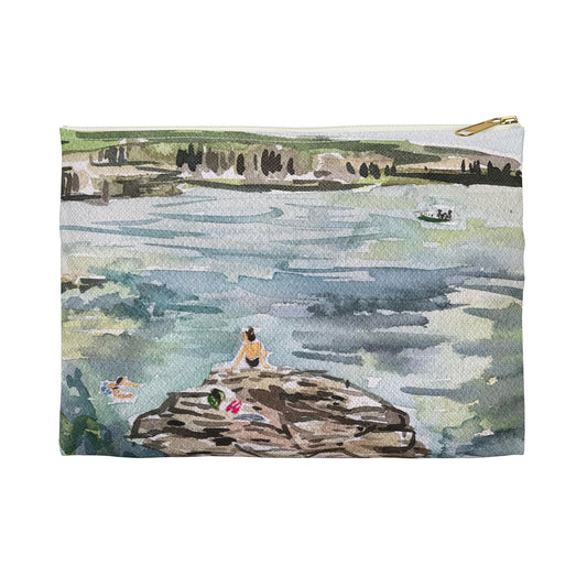 Girl on Rock 2 Pouch