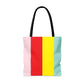 Lettered Candy Stripe Tote
