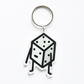 Dice Charm Key Ring