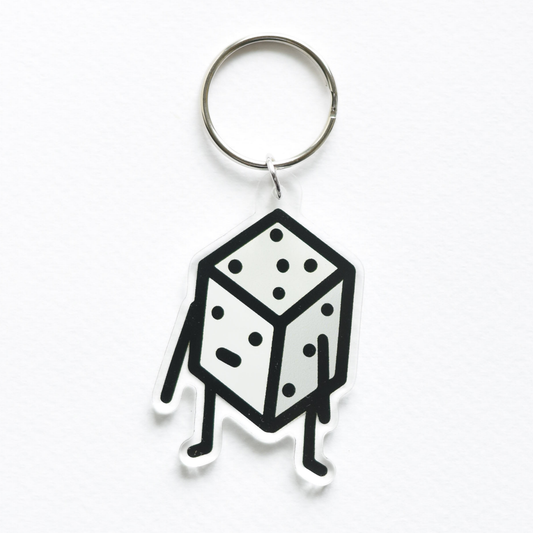 Dice Charm Key Ring