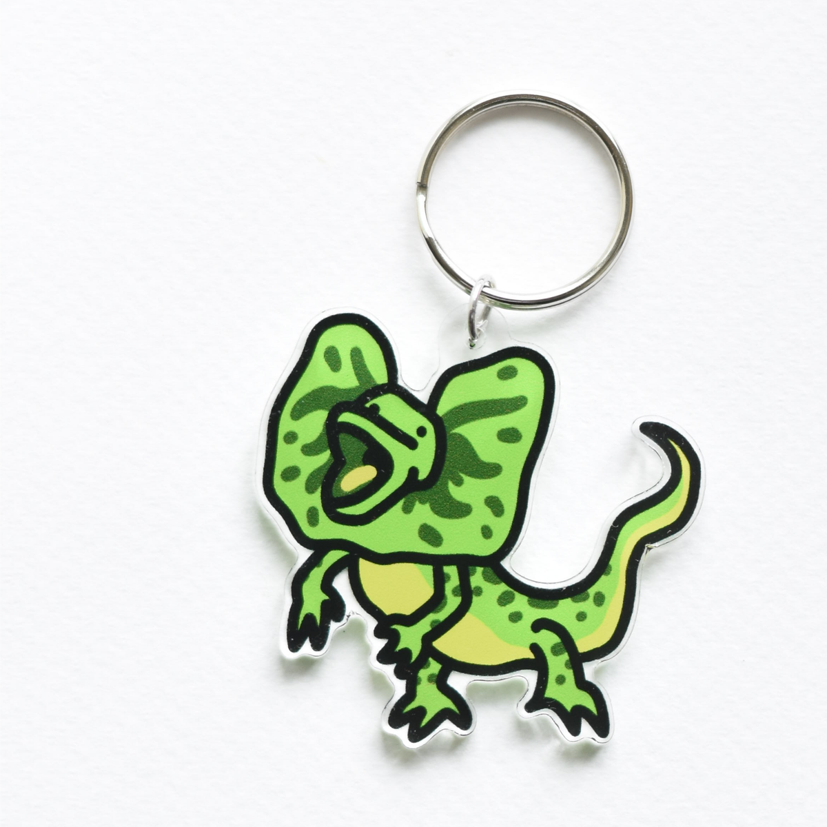 Gecko Charm Key Ring