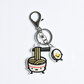 Ramen &amp; Egg Charm Key Ring Set
