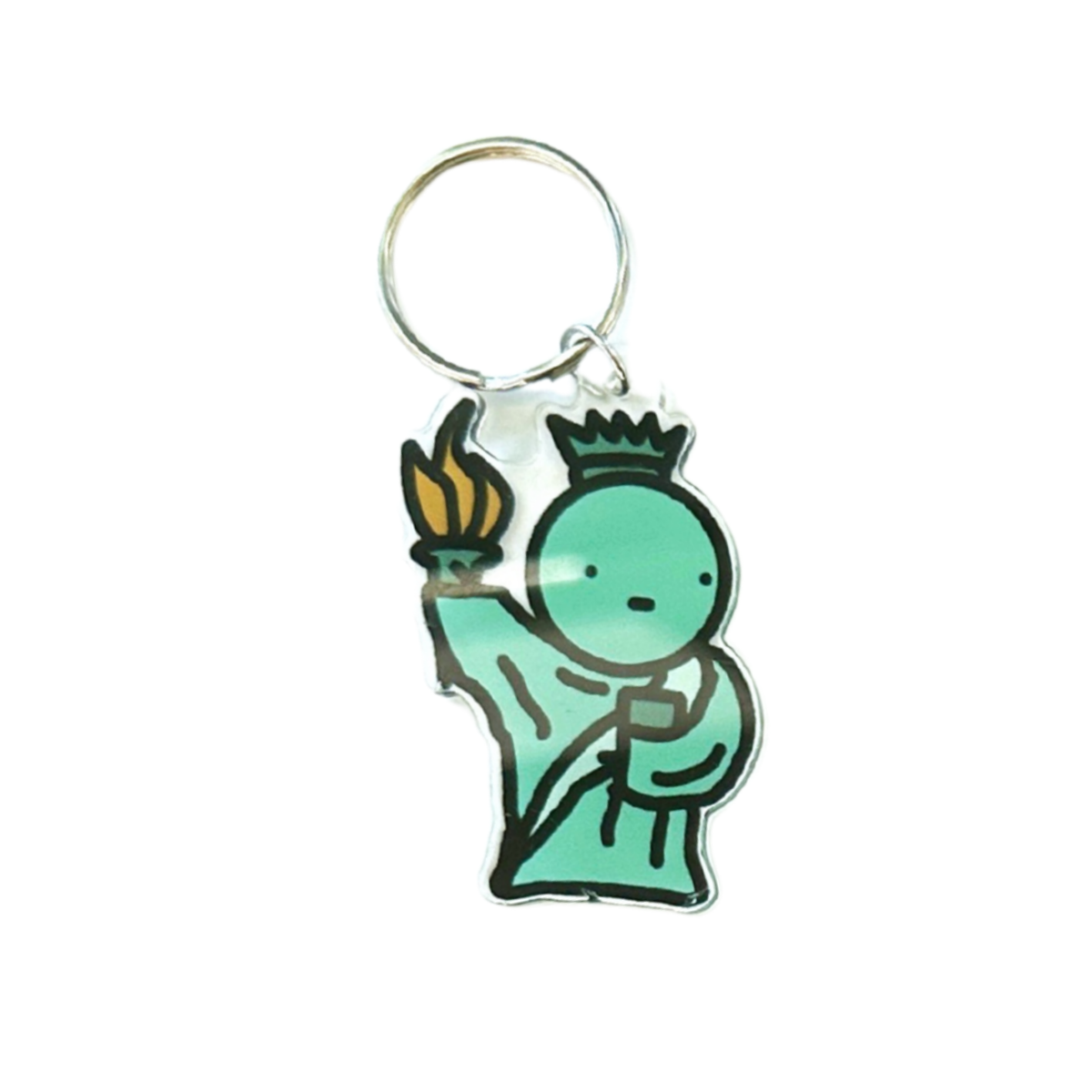 Statue of Liberty charm key ring