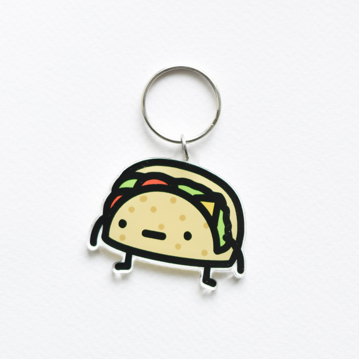 Taco Charm Key Ring
