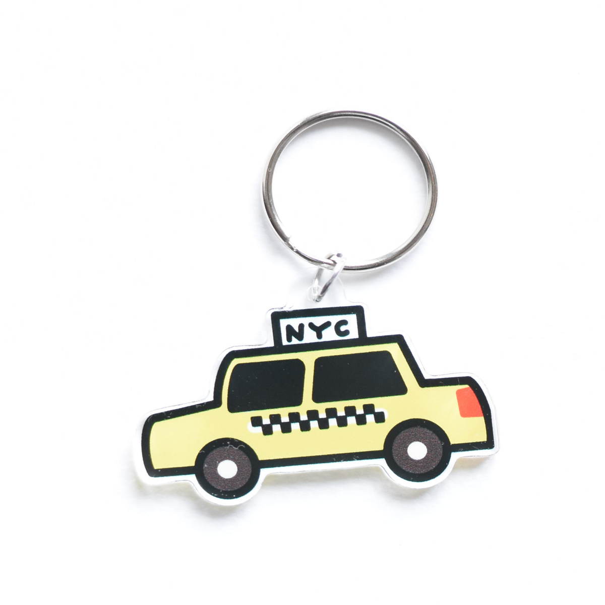 Taxi charm key ring