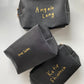 Golden make up bag