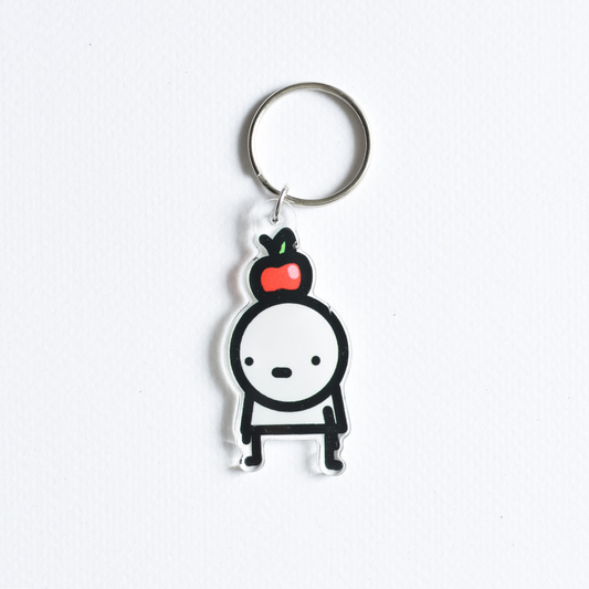 Apple Boy Charm Key Ring