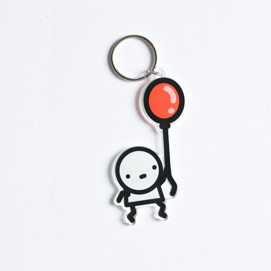 Balloon Boy Charm Key Ring