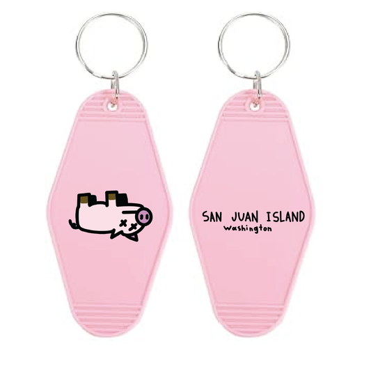 Friday Harbor, WA - Motel Keychains