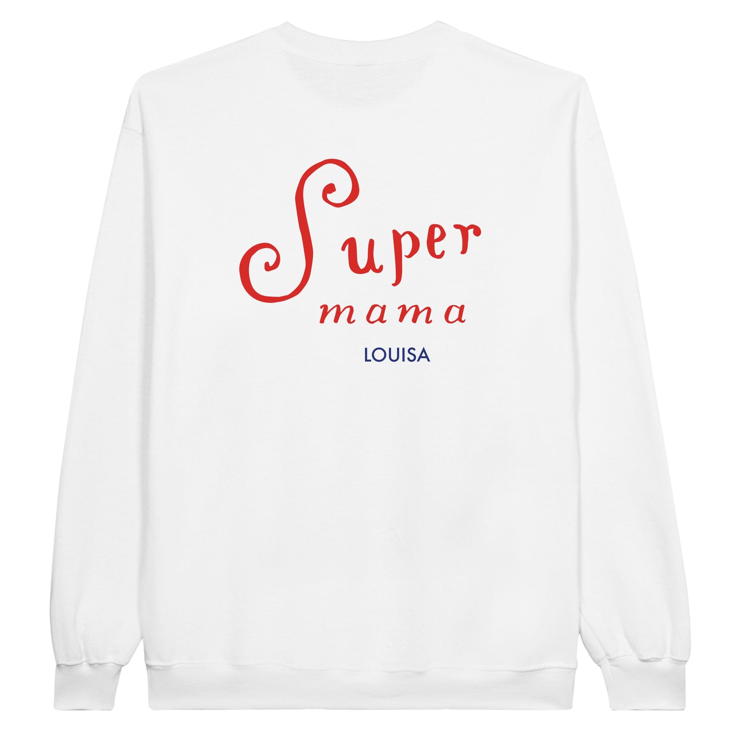 Super Mama Personalized Classic Unisex Crewneck Sweatshirt