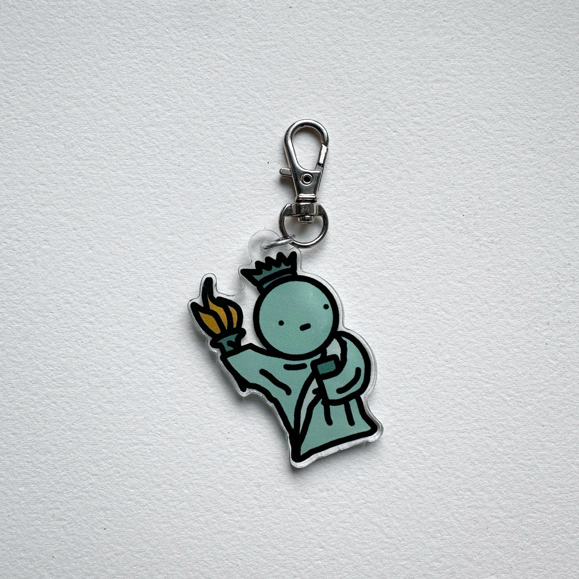 Statue of Liberty Charm Key Ring
