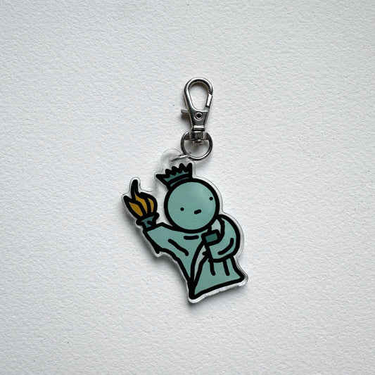 Statue of Liberty Charm Key Ring