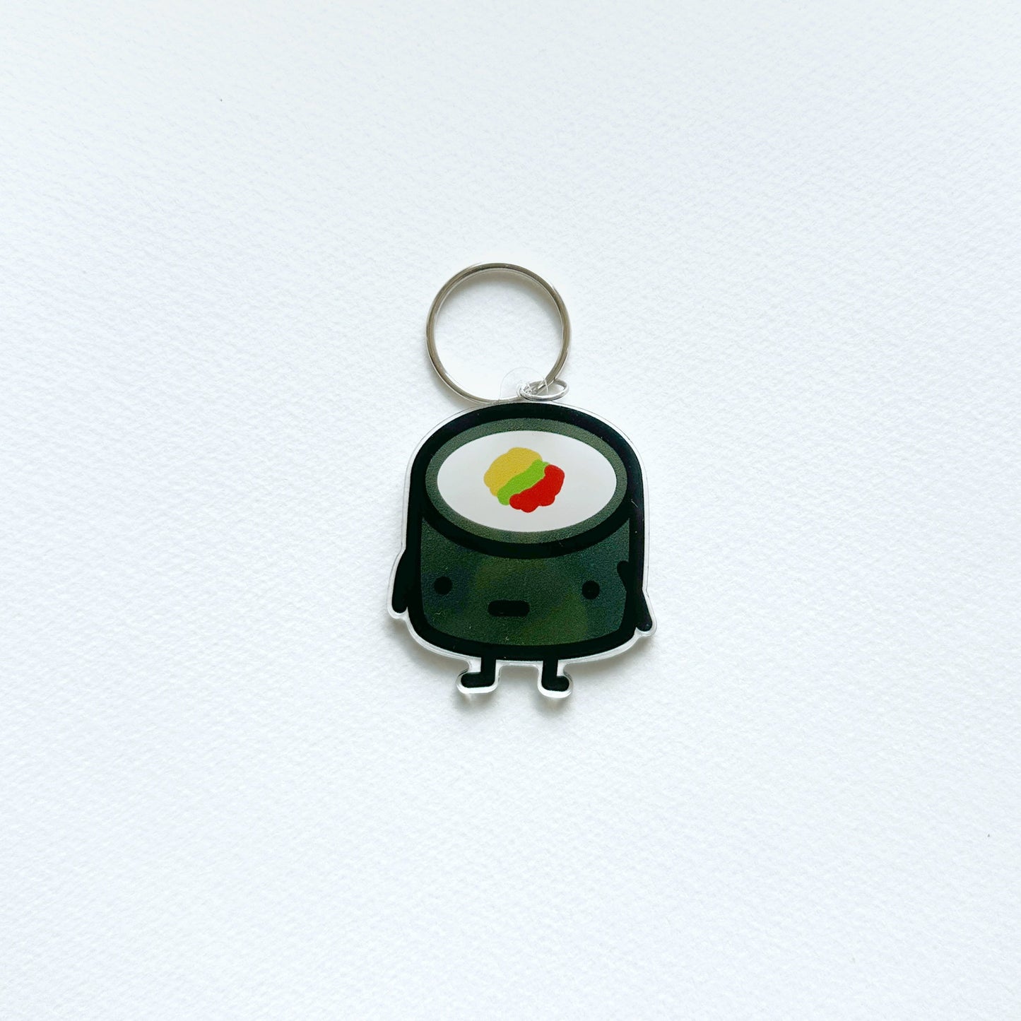 Sushi Roll Charm Key Ring