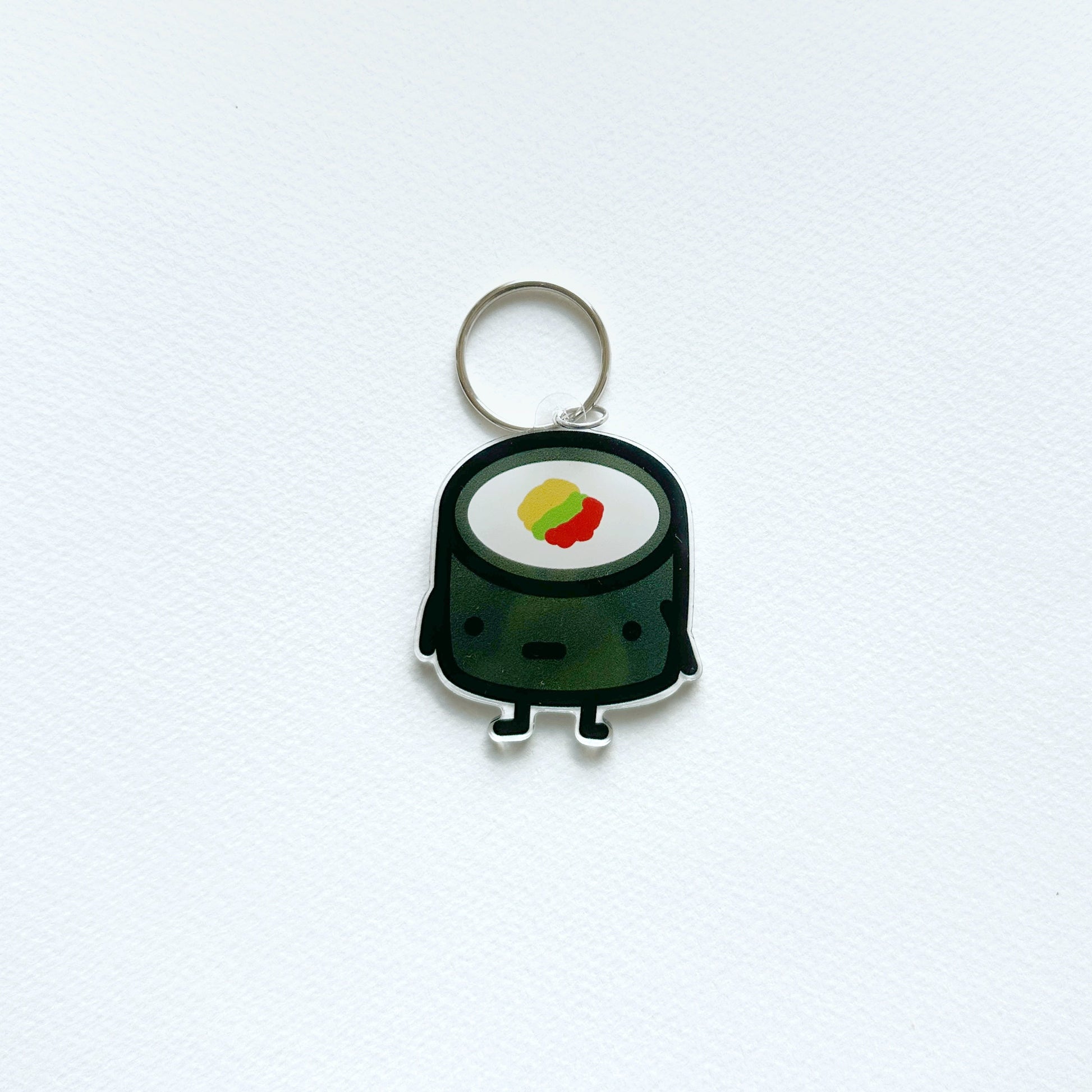 Sushi Roll Charm Key Ring