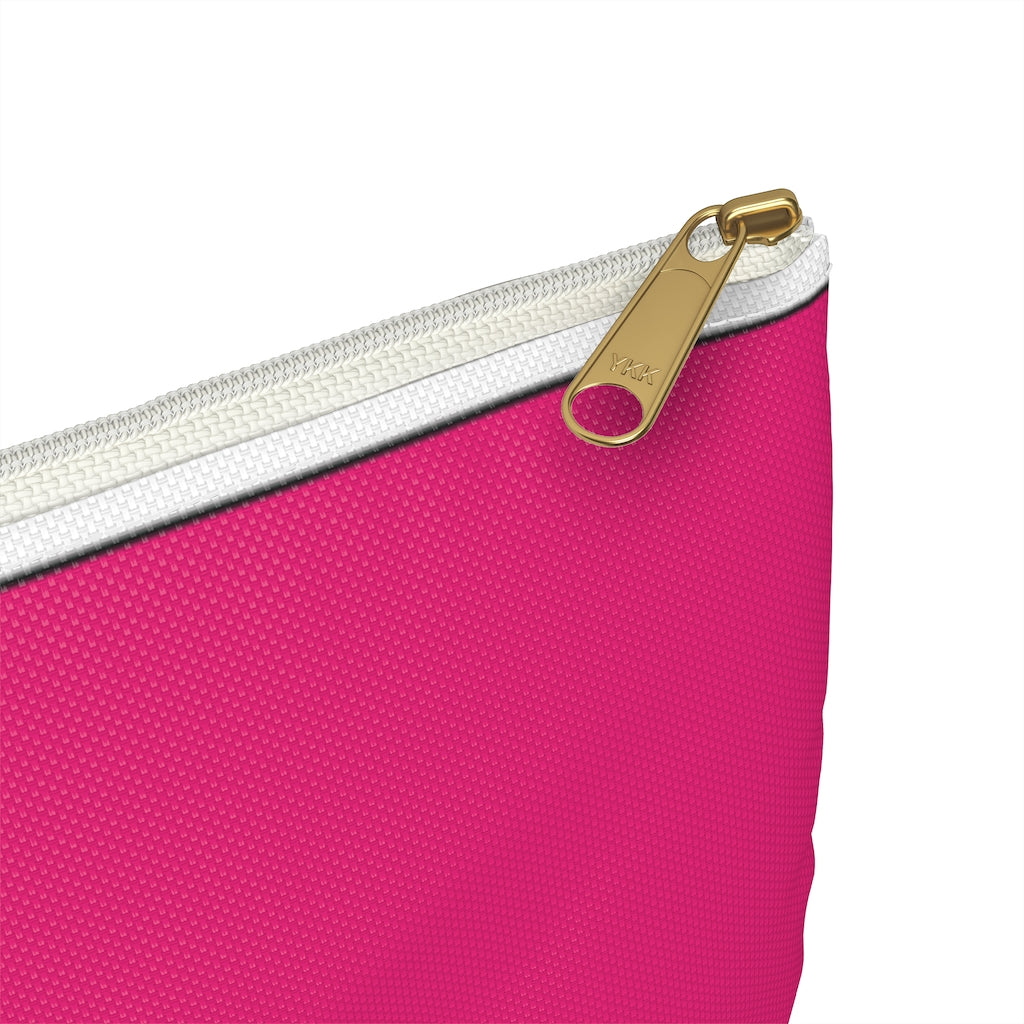 Pink Striped Pouch
