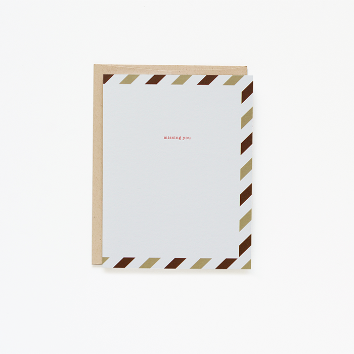Missing You Airmail Card