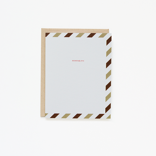 Missing You Airmail Card