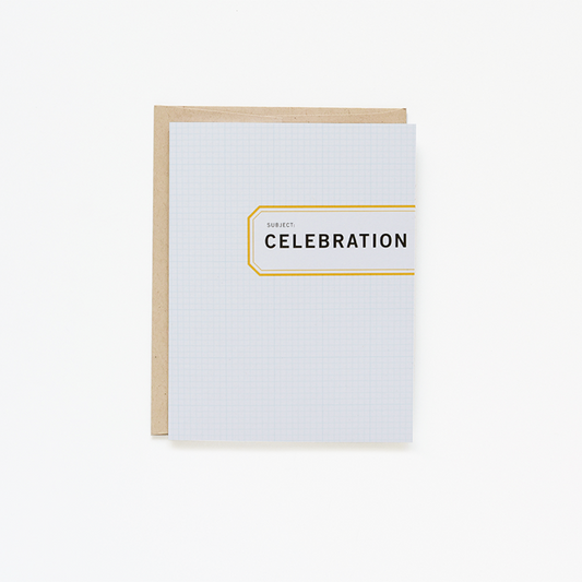 Celebration Old School Label Card