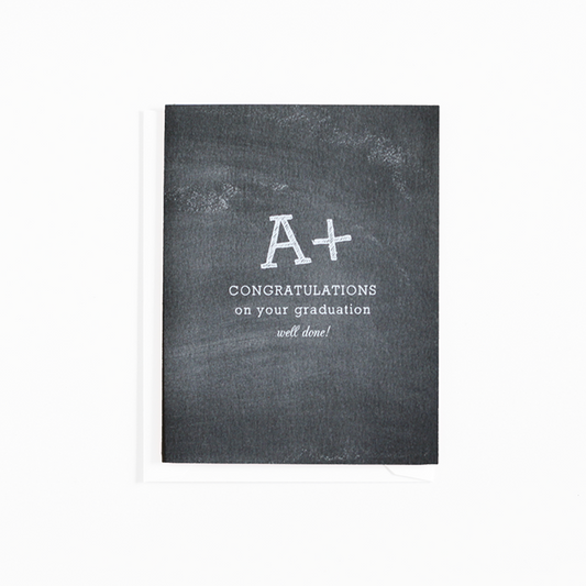 A+ Chalkboard Card