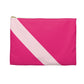 Pink Striped Pouch