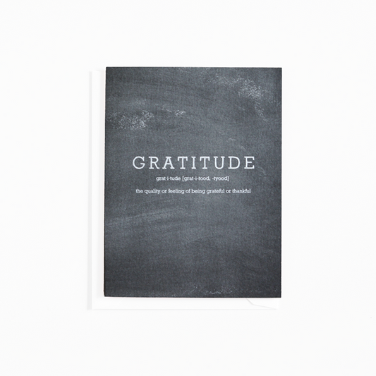 Gratitude Chalkboard Card