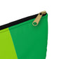 Green Colorblock Pouch