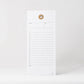 Tagged holed notepad