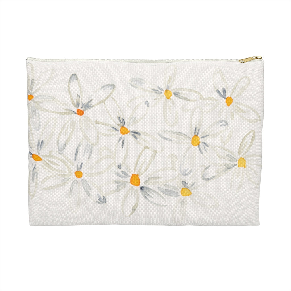 White Daisies Pouch