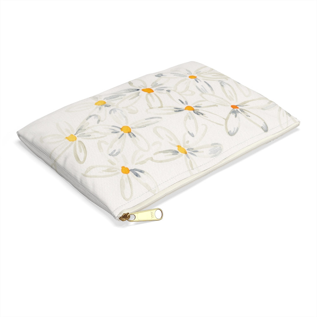 White Daisies Pouch