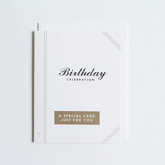 Birthday Celebration Bookworm Card