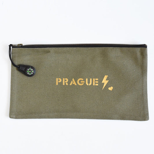 Golden pouch - green