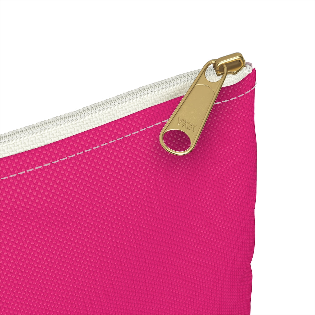 Pink Striped Pouch