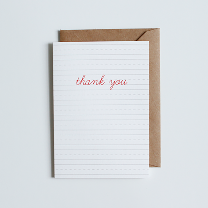 Thank You Dashed Card