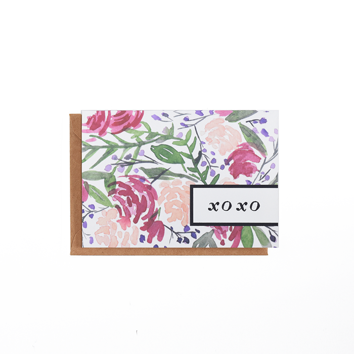 Mauve Floral Card