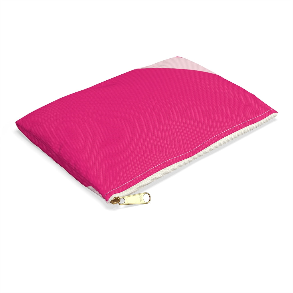 Pink Striped Pouch