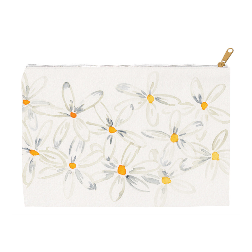 Golden Floral Pouch