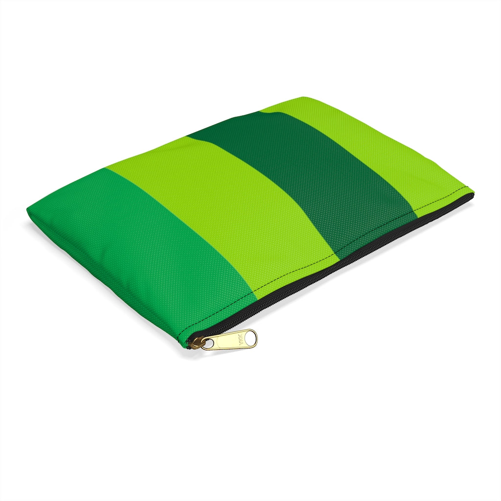Green Colorblock Pouch