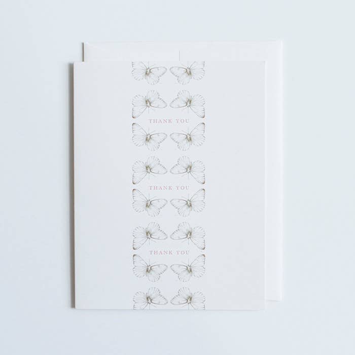 Thank You Butterflies Card