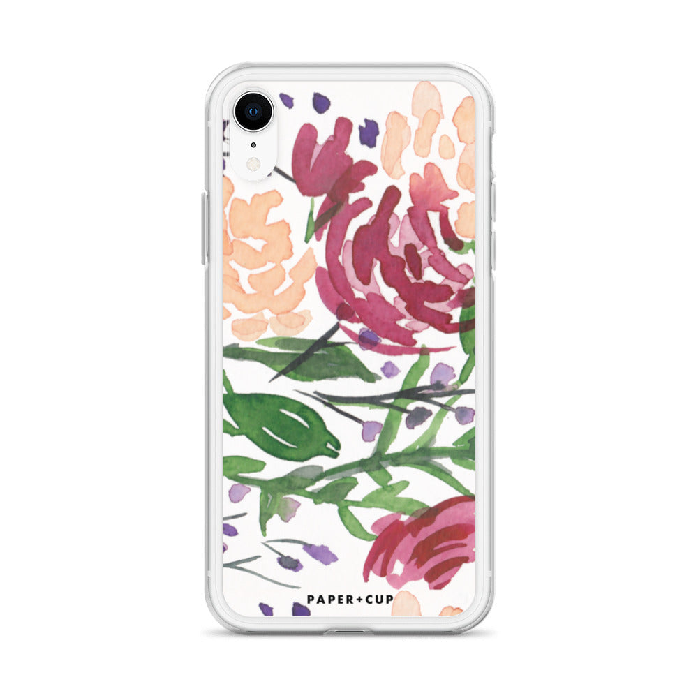 Mauve Floral iPhone Case