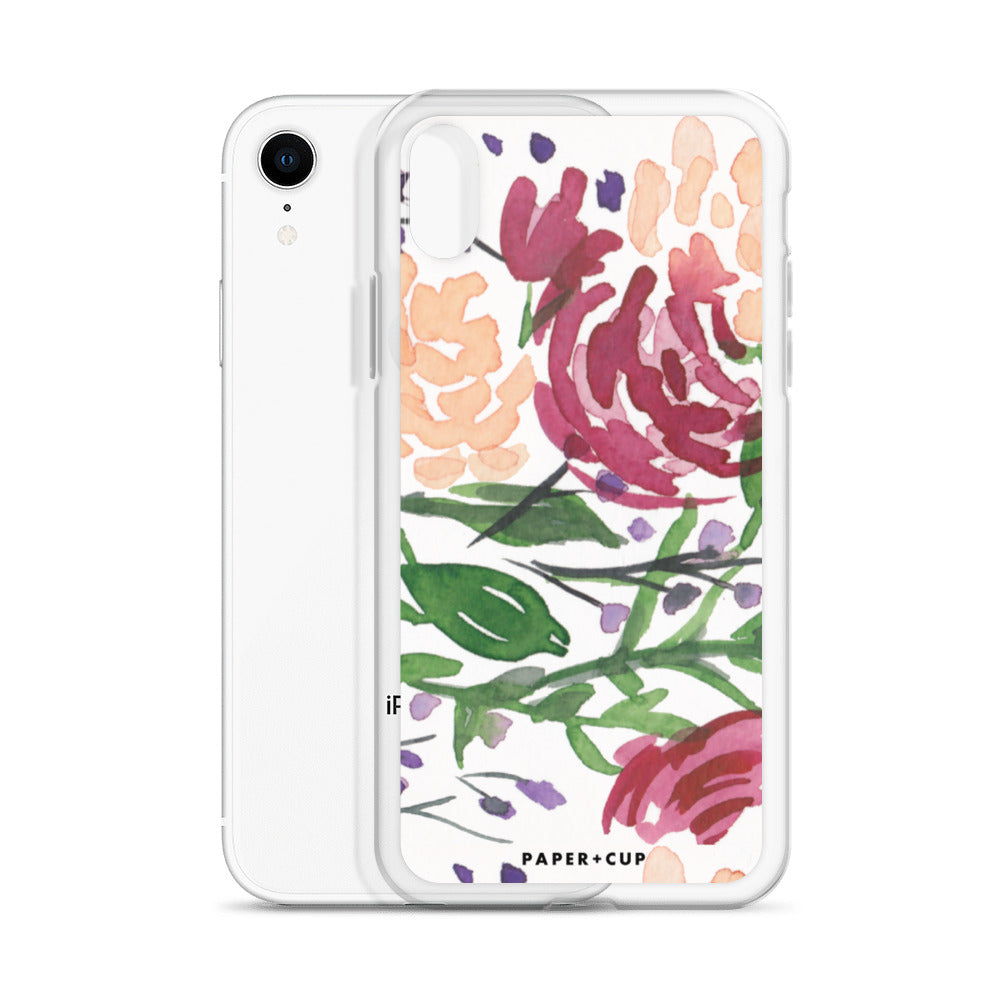 Mauve Floral iPhone Case