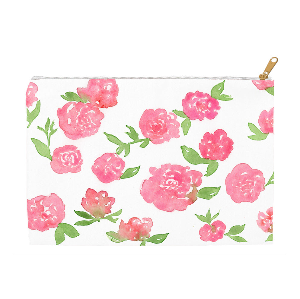 Golden Floral Pouch