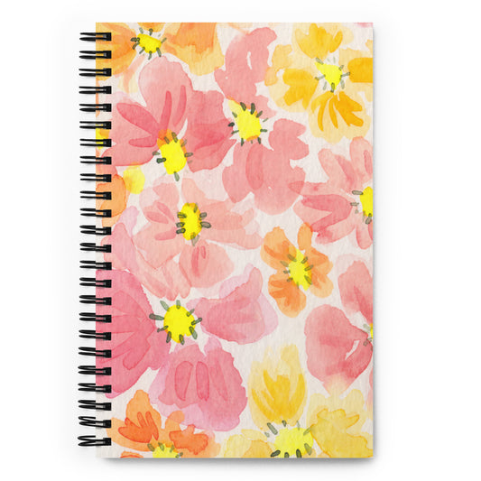 Pinky Floral Dotted Notebook