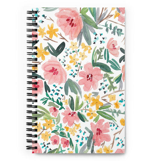 Spring Bouquet Floral Dotted Notebook