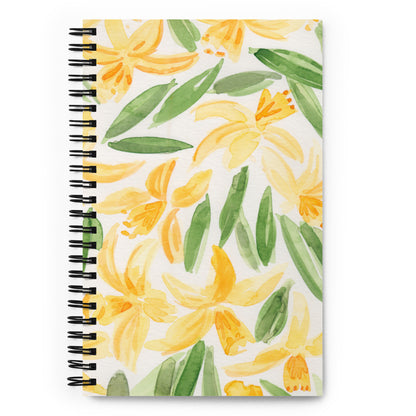 Daffodil Floral Dotted Notebook